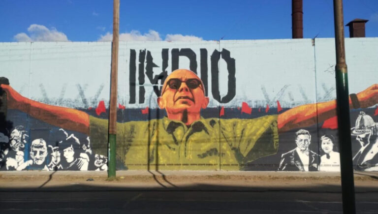 Presentaron en Almirante Brown el mural más grande en homenaje al Indio Solari: en qué barrio está y cuánto mide