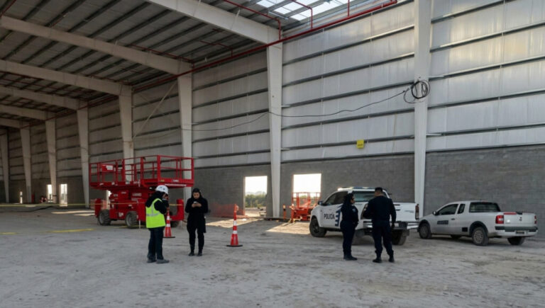 Tragedia en el futuro centro logístico de Mercado Libre en Escobar: clausuraron la obra tras la muerte de un operario