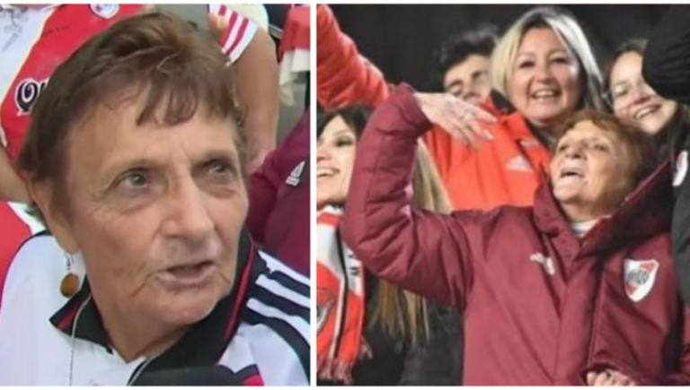 “Acá me quiero morir”: la historia de Marta Robles, “la abuela de River” que con 80 años sigue saltando en la popular
